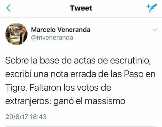mprenovacion's tweet photo. Le avisan a @segundocernadas seguro que se le olvidó saludar a los inmigrantes de Tigre 🐯
#DíaDelInmigrante https://t.co/2BlRAYRnow