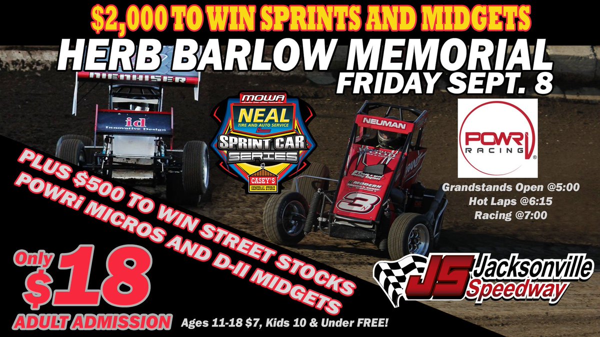 kdobson99's tweet photo. If you haven't been to @jaxspeedway for awhile,  Friday is the one to try. Huge show on tap, with pack-the-house special price of just $18 https://t.co/uBLYzxAYf2