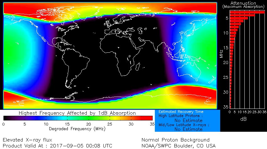 PWMwxME's tweet photo. Just think if another comparable solar flare happened... #spaceweather #solarflare #solarham https://t.co/gGgKBootVY