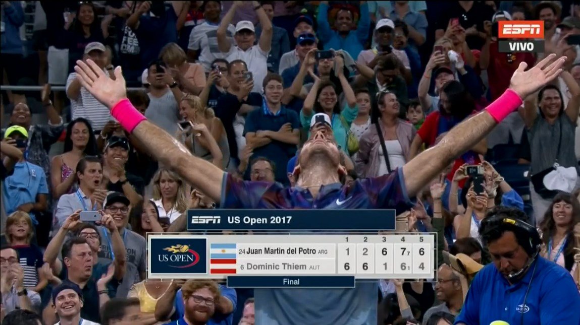 Engripado y dos sets abajo contra el 8 del mundo: imposible para cualquiera menos para Del Potro. ¡Dale RT a un triunfo histórico!
