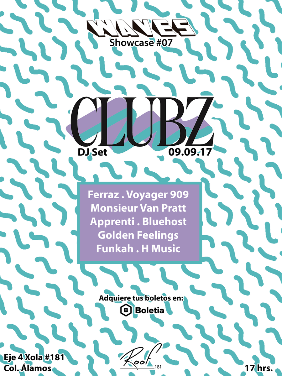 boletia's tweet photo. ¡#WavesShowcase trae en su 7a edición a los regios de @CLUBZCLUBZ! Compra tus boletos #RaitNao 👇 https://t.co/RY5oU5Hx1A https://t.co/XOnkAiXEMQ