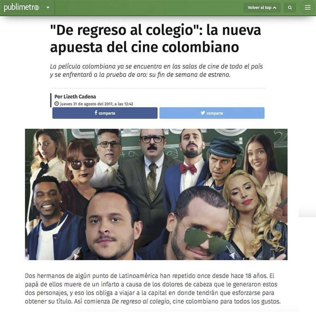 FanGatitoDf's tweet photo. #Instagram 👍 #Cine 🎬 @deregresocol 📚 #Comedia 😂 #Locuras 😜 @verasur_films 🎥 @juanbaptistad 😼 #Gatito 🐾 #CatPower 💥👊 https://t.co/G7LzZI5uAD