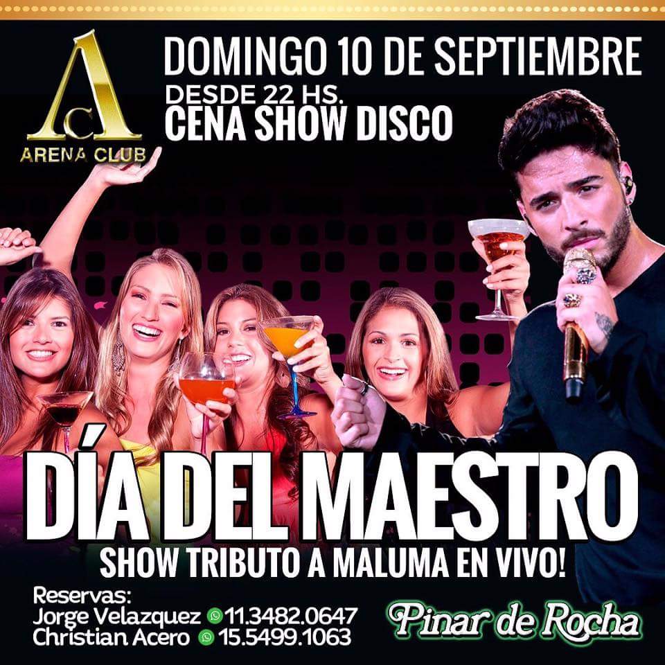 GastonMercadoOK's tweet photo. Festeja el dia del Maestro!!! En #PinardeRocha show tributo a #Maluma!!! @gonzalezraulok @PinardeRocha @GabyParadise1 https://t.co/Jtw0FD425i