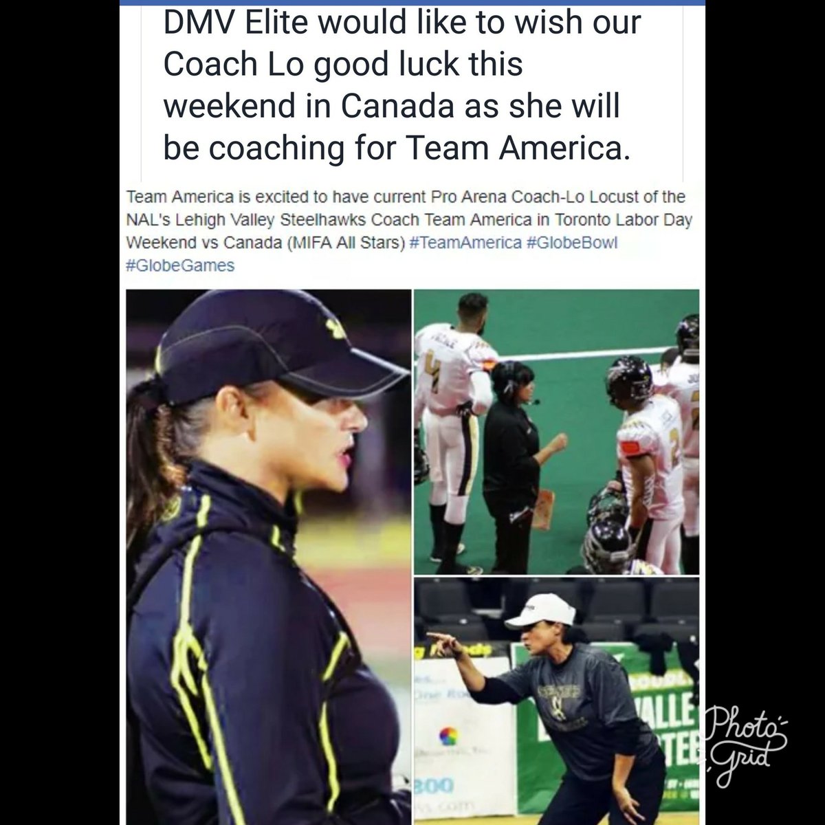 CoachLoLoc's tweet photo. ...amazing experience coaching DLine for Team America in Canada this wknd🏈🏈 #TeamAmerica #GlobeBowl #FirstFemaleCoach #BreakingBoundaries https://t.co/ivVDHYNXMO