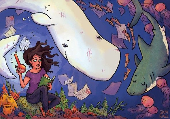 TwitCoast's tweet photo. Pre-class anxiety? Smoke some Great White Shark says our pot columnist. https://t.co/45KoPF0YqX #Classof420 https://t.co/8vJtKIMlUB