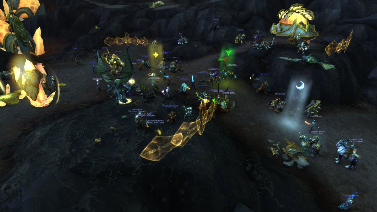 ReaseStoneheart's tweet photo. Here we go. All 60 of us out here fighting for our lives! #WoWRP #Serverevent #moonguard #Warcraft! https://t.co/Pjz4LewWIa