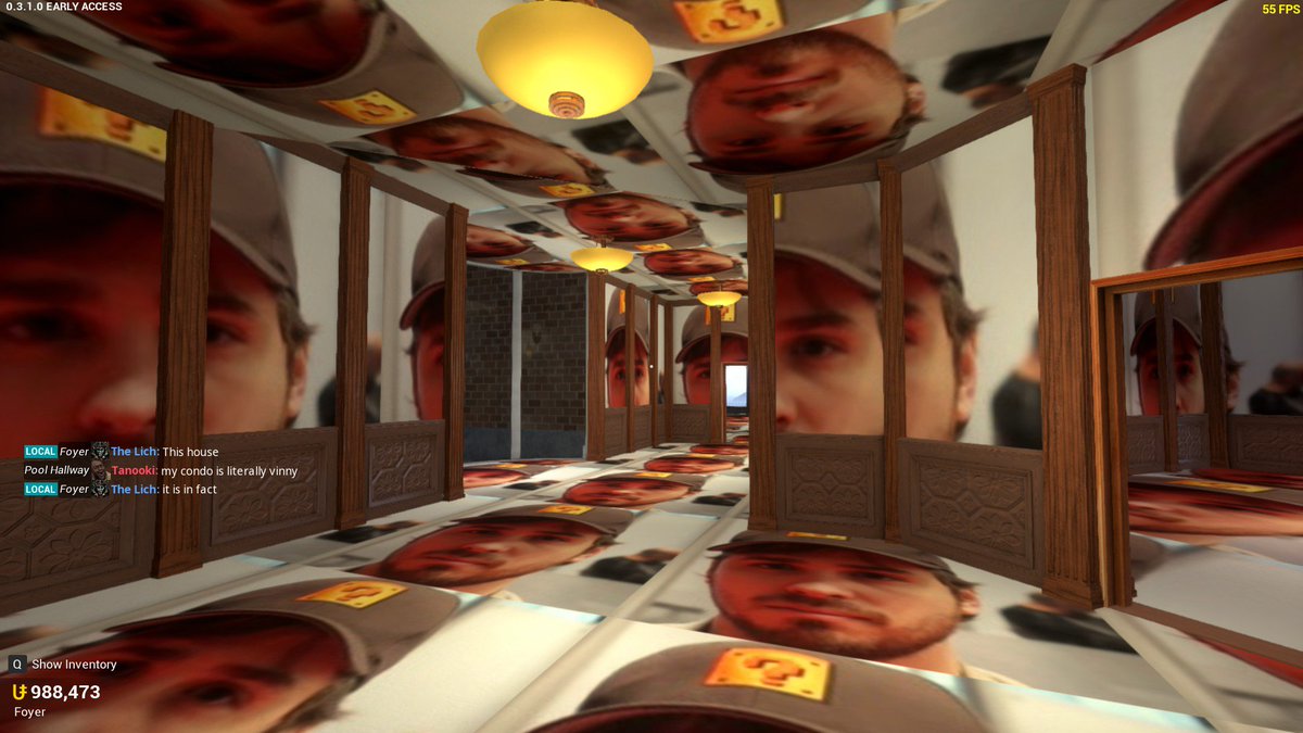 TheLichBoi's tweet photo. @TRSCP Otherwise the image will tile itself. Example : Tanooki's highrise starring Vinesauce Vinny as every surface #MemeHell https://t.co/oHVFHsAQUZ