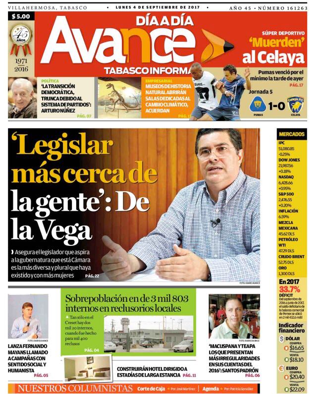 chino6726's tweet photo. #LaEntrevista al Dip @josedelavegaa en Diario @Avance_Informa #JAVAVa @MemoTorresL @patyhcalderon @MargaritaIsidro @anita_cahe @adbrinfer 👍💯 https://t.co/8McPH914tp
