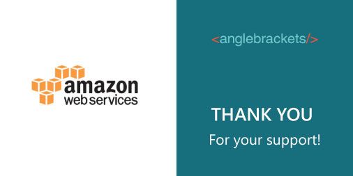 Anglebrackets_'s tweet photo. Shout out to our GOLD sponsor @awscloud . Thanks for your support! #DEVintersection https://t.co/CkNcMBLcUk
