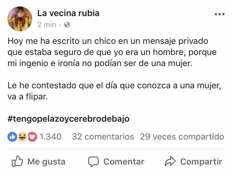 lavecinarubia's tweet photo. Las mujeres tenemos las mismas capacidades que los hombres más la de distinguir entre 59 tonos de rojo para elegir un pintalabios. https://t.co/tUVc99O1a5