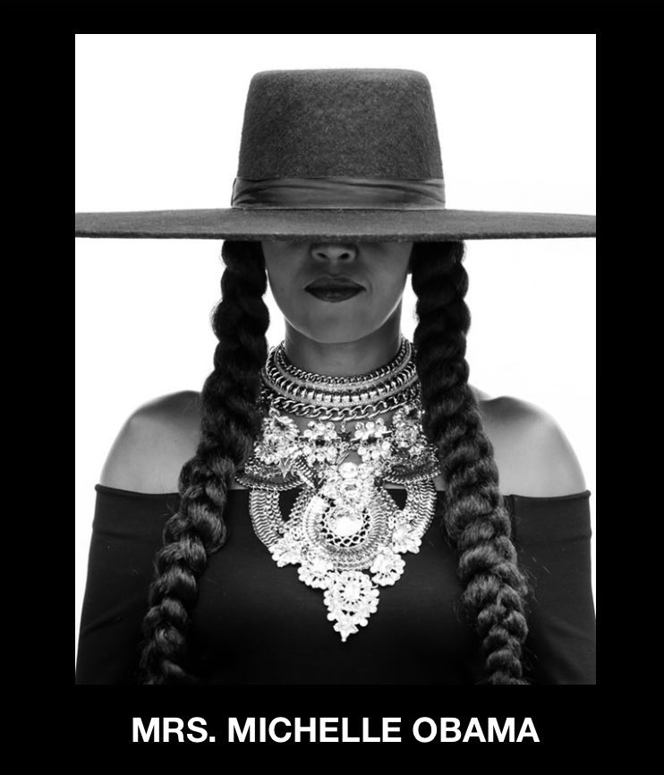 TaylorandRani's tweet photo. Happy Birthday Bey and honoured by another total Queen #MichelleObama #beyoncebirthday #beyslay https://t.co/OKS8ZuQS2s