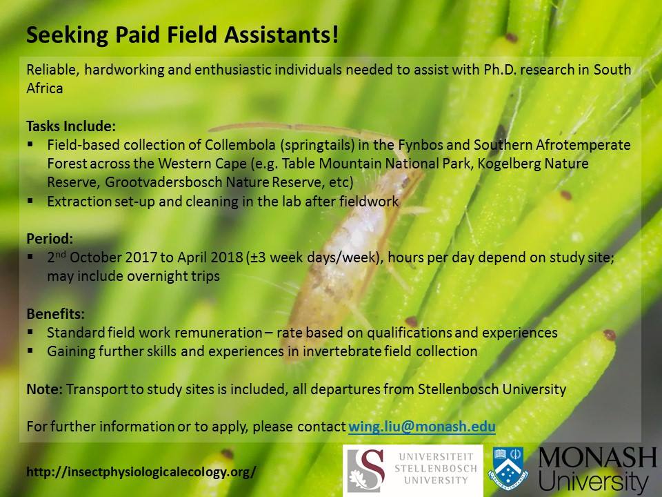 drjesshoskins's tweet image. Great opportunity collecting #springtails in the Western Cape, South Africa #fieldassistant