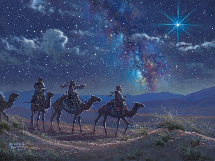 FineArtInfinity's tweet photo. Following the Light by Abraham Hunter  #threewisemen #wisemen #art #homedecor #christmas #thespirit #christianart #christianartist https://t.co/in8e1kwRjk
