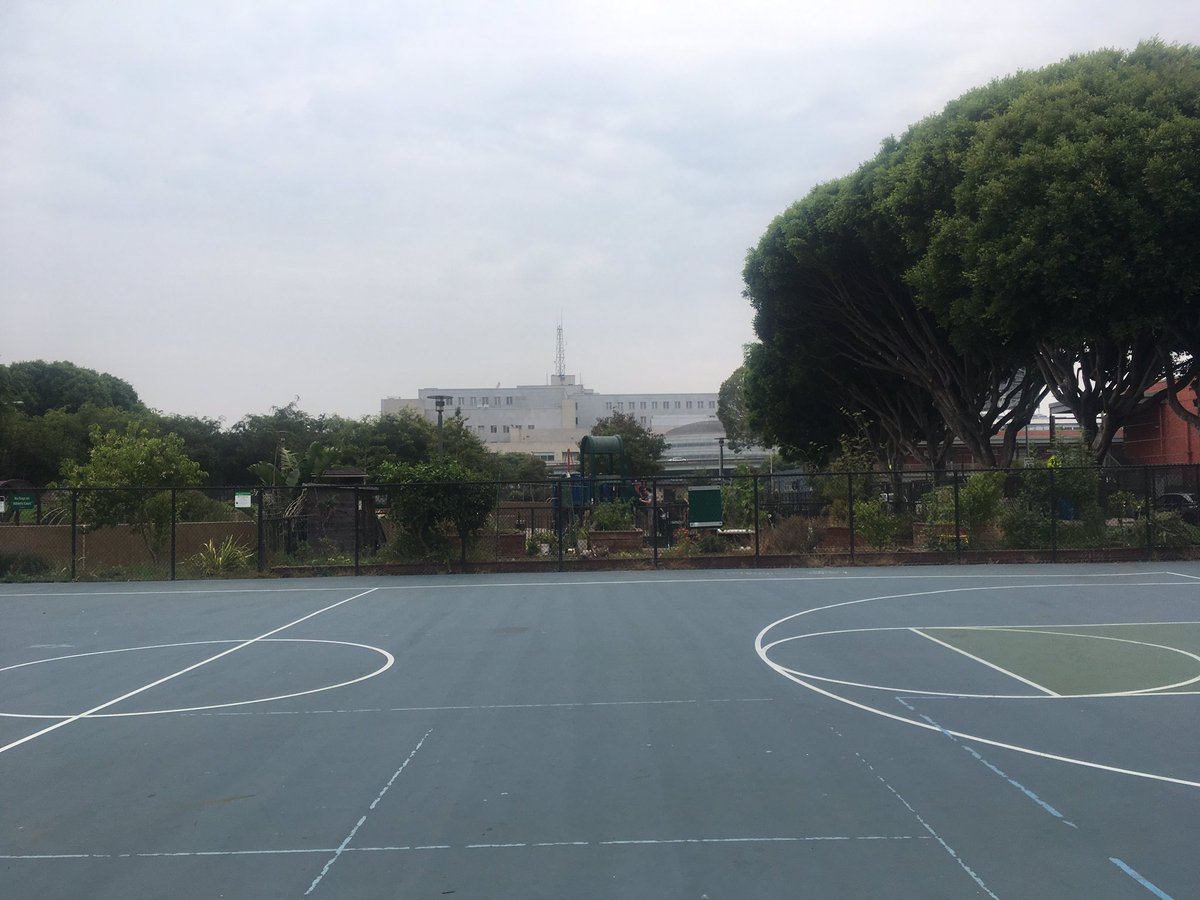 Went painting this morning at a park near <a href="/gamenest/">Gamenest</a> . That dystopian AF building is the SF sheriffs department /SF county jail btw