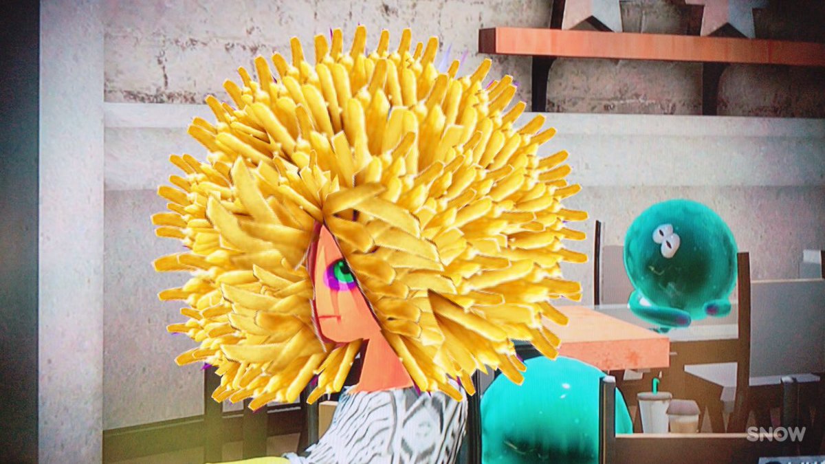 scheler75's tweet photo. ダウニーが少しずつマックフライポテトに侵食されていく作成過程はこちら https://t.co/AnWvDqEFDM