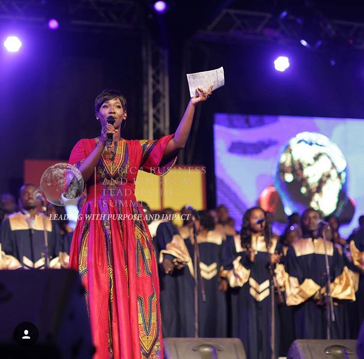 Ama_K_Abebrese's tweet photo. I had the privilege of hosting the Word and Worship concert last night as part of @LeadAfricSummit. @ArchbishopNick &amp; @BishopJakes 🙏🏾 https://t.co/C1ECCaAk1K