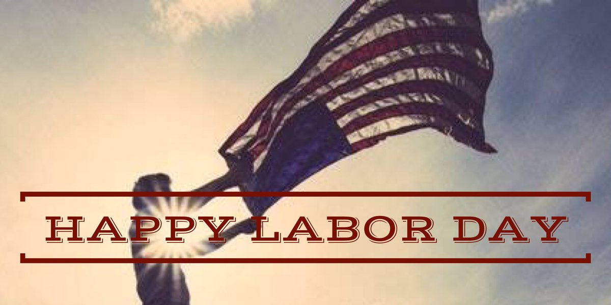 We hope you are having a safe and happy holiday! #LaborDay2017