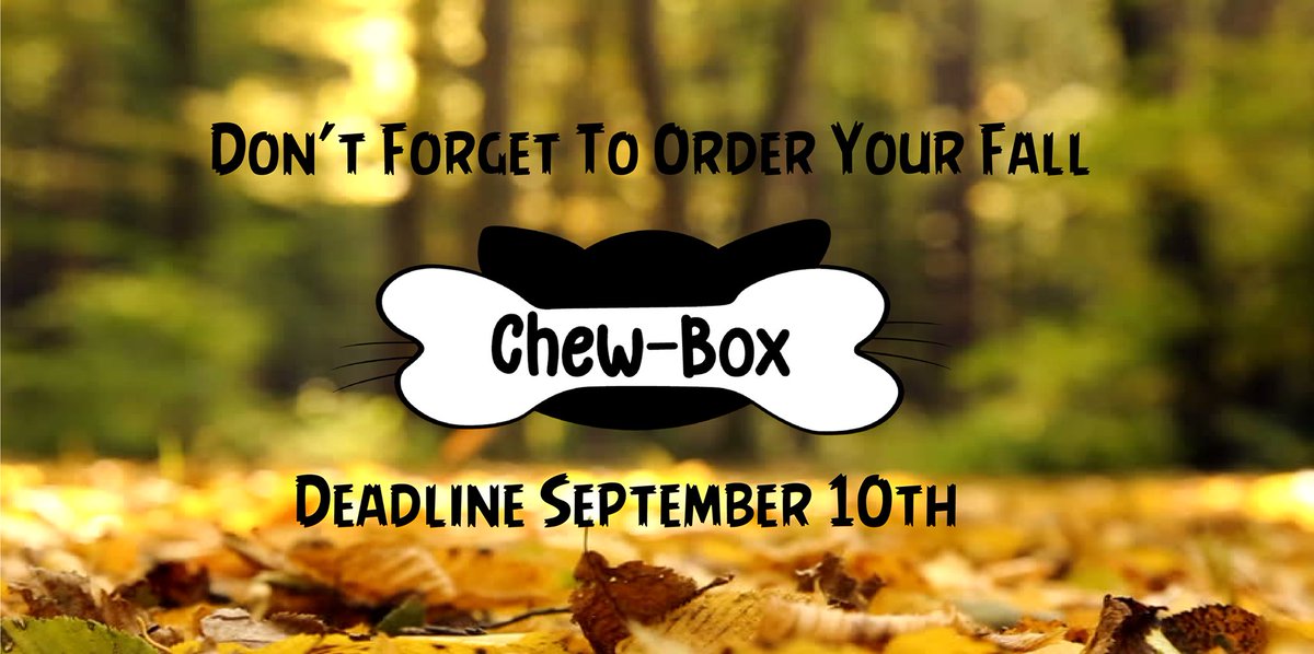 mychewbox's tweet photo. Only 6 more days to order this months #chewbox 🐕🐈 https://t.co/XIyO7CA6Hx