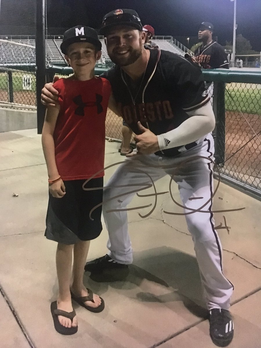 KyleFerrulli1's tweet photo. @ModestoNuts @E_Filia4  Thank you so much for showing Mason a good time last night! Been a tough year so it meant a lot! #TEAMMASON https://t.co/AsYVX9Od8P