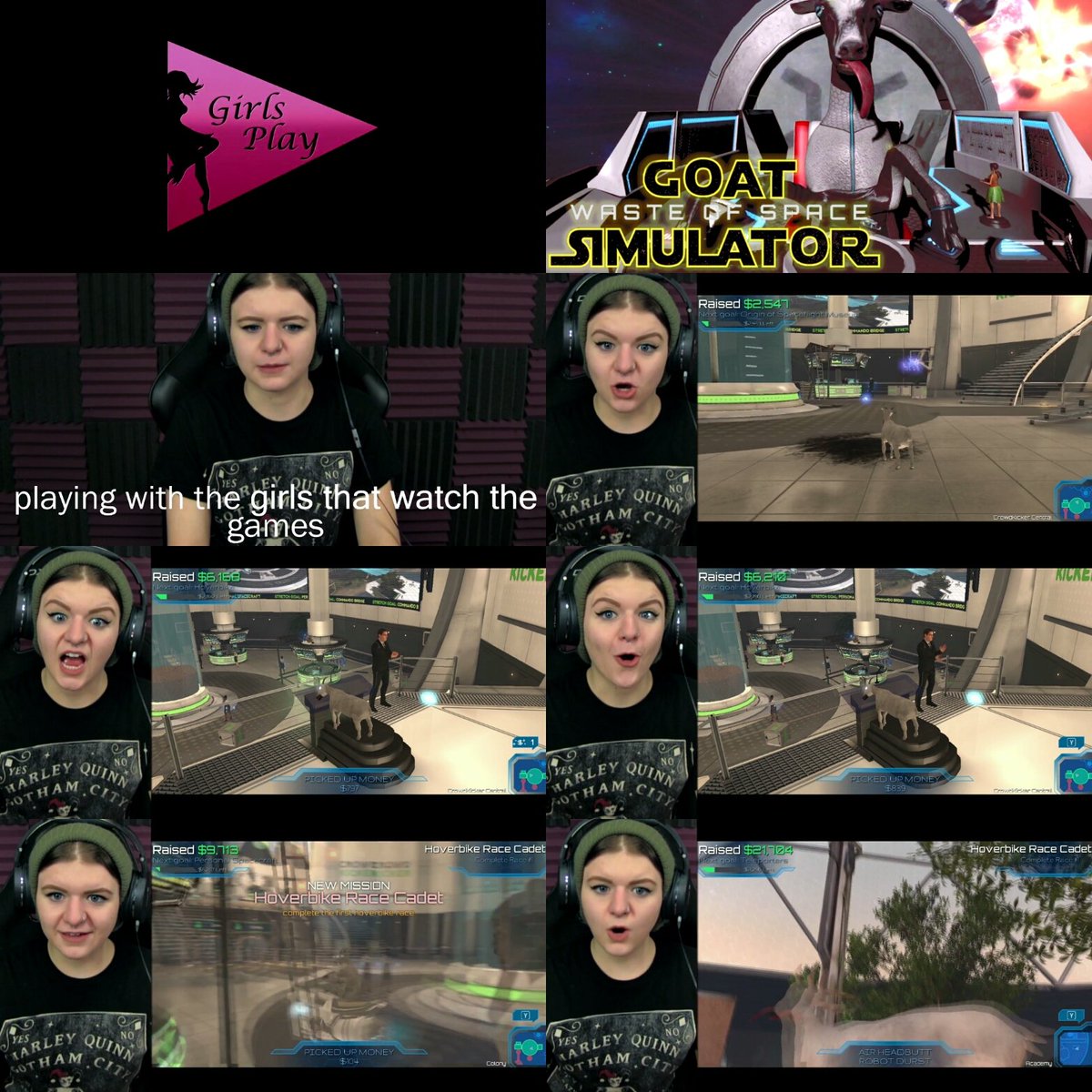 Mr_A_N_Other's tweet photo. @WatchGirlsPlay @YouTube @kenz_bellatrix @Naelargent @drea_yayaya @MaddieWGP return of series that's personal favorite of mine. #GoatsInSpace! https://t.co/SmgAIqWdD4