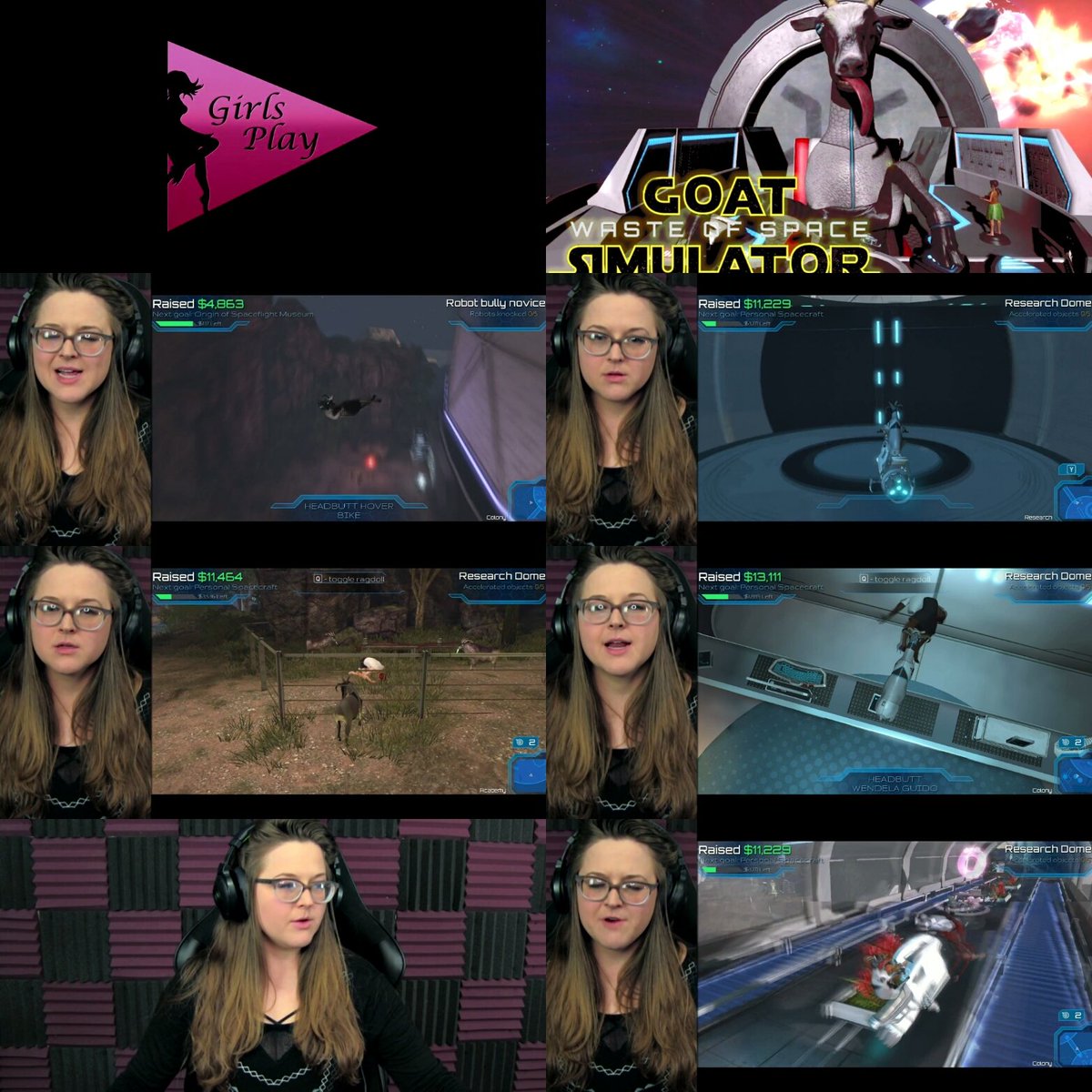 Mr_A_N_Other's tweet photo. @WatchGirlsPlay @YouTube @kenz_bellatrix @Naelargent @drea_yayaya @MaddieWGP return of series that's personal favorite of mine. #GoatsInSpace! https://t.co/SmgAIqWdD4