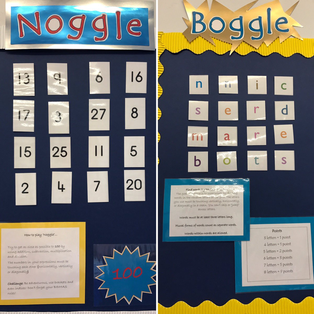 emcrossy's tweet photo. Hope to switch the children's brains into gear with #boogle and #noogle! #classroomactivities #getthinking #problemsolving https://t.co/QP9VVCci4v