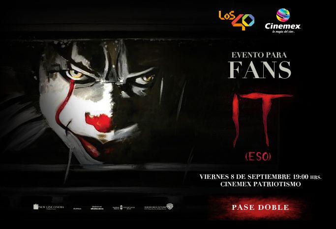 Cinemex's tweet photo. Si eres fan, debes ir a este evento especial de #ItLaPelícula 🤡🎈
Da RT y quédate atento en nuestras redes sociales.
Válido en la CDMX https://t.co/mMdjsSchBX
