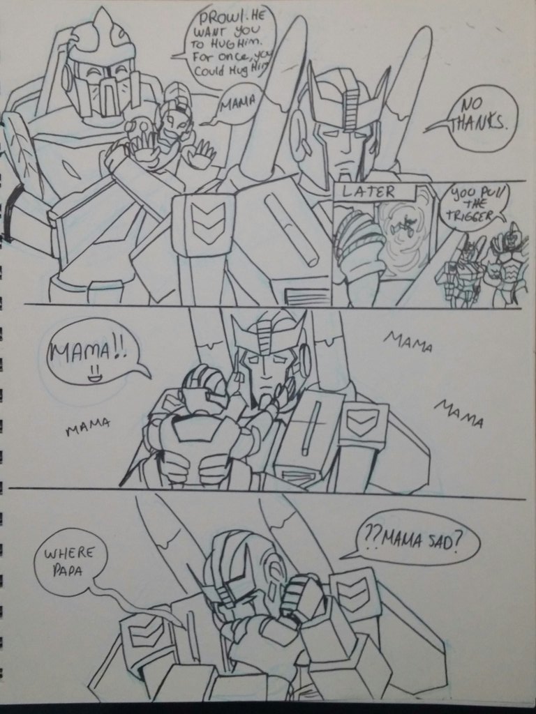 Cyber54prime's tweet photo. Little 1 page comics of #prowl #mesothulas and #ostaros
#transformers https://t.co/5hCYwQyvXu