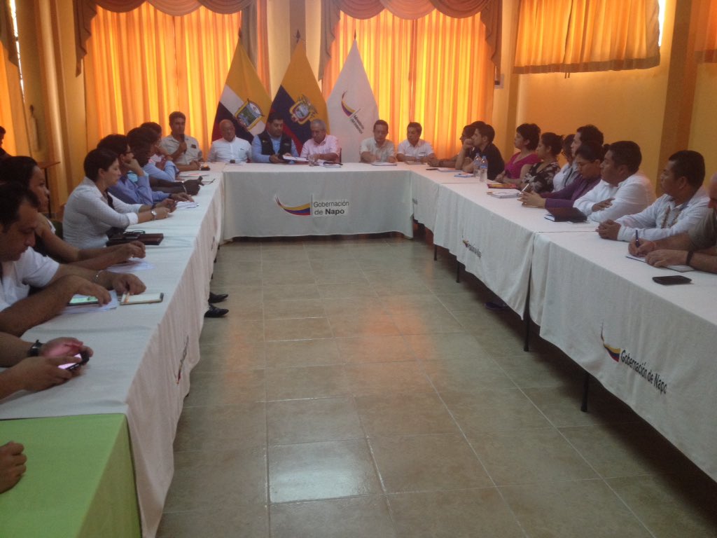 GoberNapo's tweet photo. En @GoberNapo se reúne el Gabinete del Ejecutivo Desconcentrado y se analiza la situación emergente de #Tena https://t.co/rwmapVXHiN