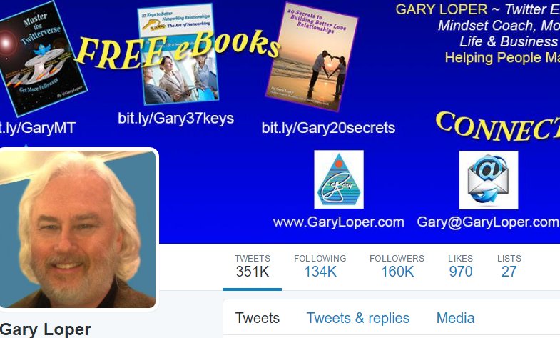 DrYorikoTodd's tweet photo. Hope you connect with Gary Loper!
Intro: @GaryLoper, Master of the Twitterverse https://t.co/6e7RpnZDaP
#CrowdifyBlog #WhatToTweet #SMM https://t.co/jXUS9SWDQs