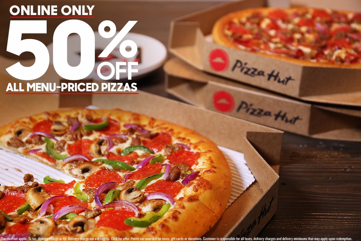 Pizza Hut celebra mês da Pizza com ofertas 50% off e promoção