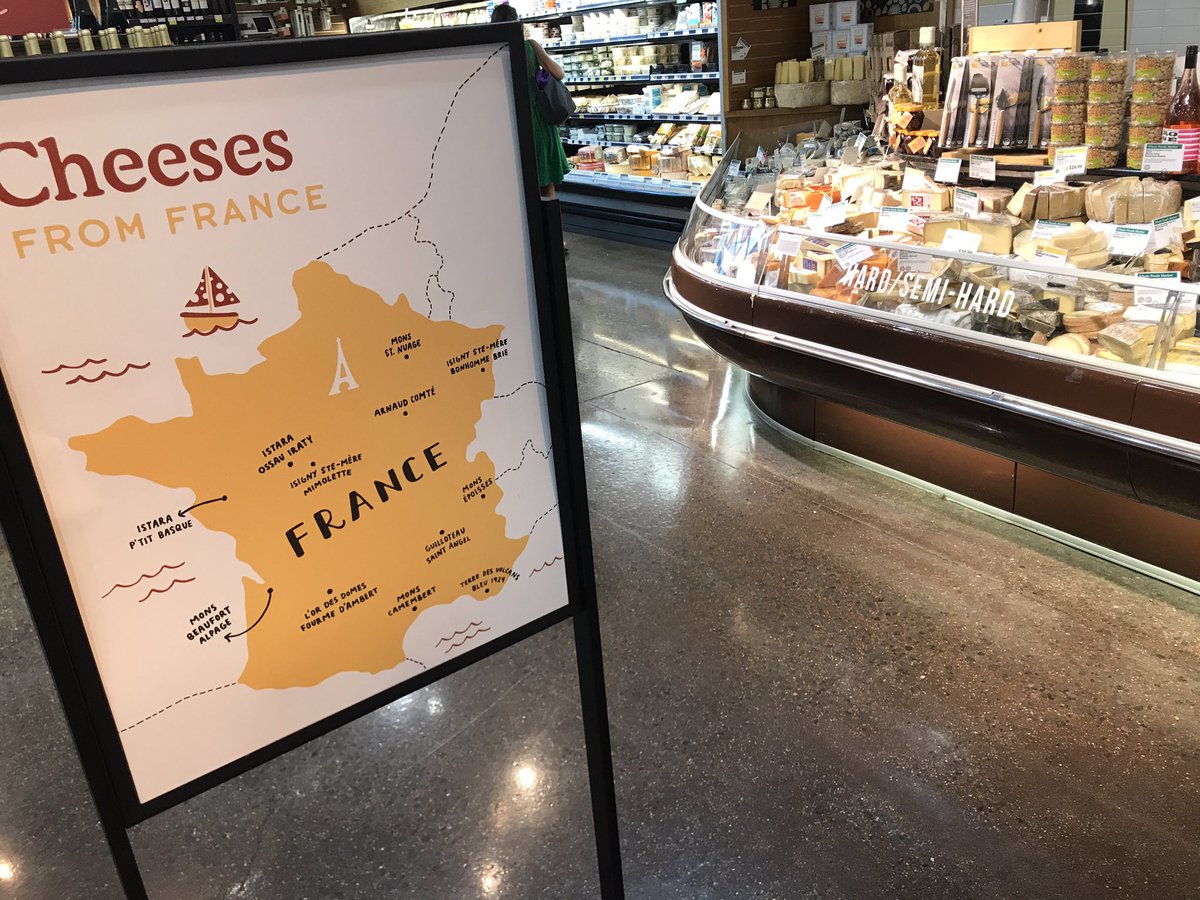 Mi_ka_L's tweet image. OMG !!! la carte des fromages français ds les magasins @WholeFoods Detroit et Washington DC