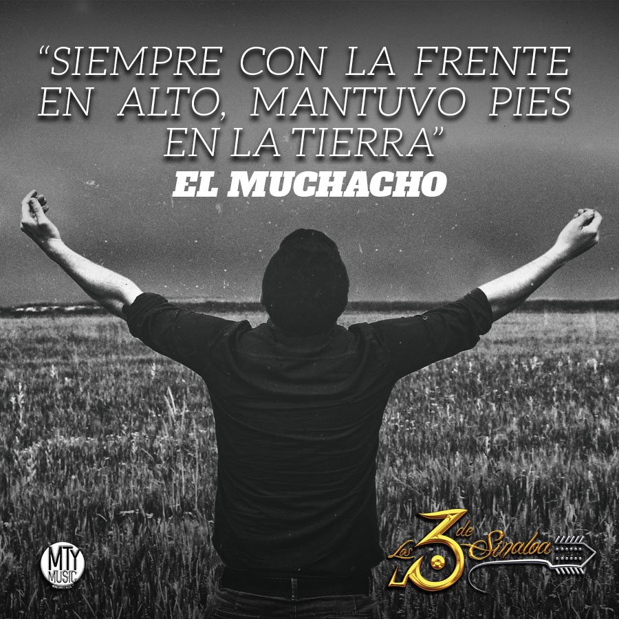 MonterreyMusic's tweet photo. #ElMuchacho de los temas de @Los3DeSinaloa que no paran y siguen tocandose fuerte en radio nacional #DalePlay #MtyMusic https://t.co/ET2zQ4jXAO