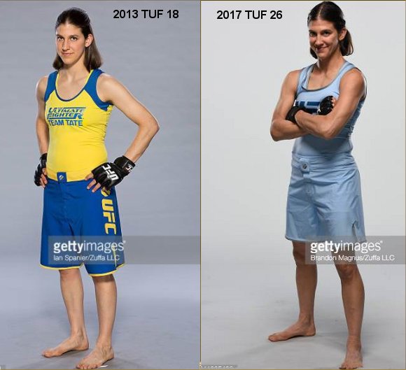 Roxyfighter's tweet photo. TUF 18 in 2013 and TUF 26 in 2017!! @UltimateFighter https://t.co/CvHxWRGUH0