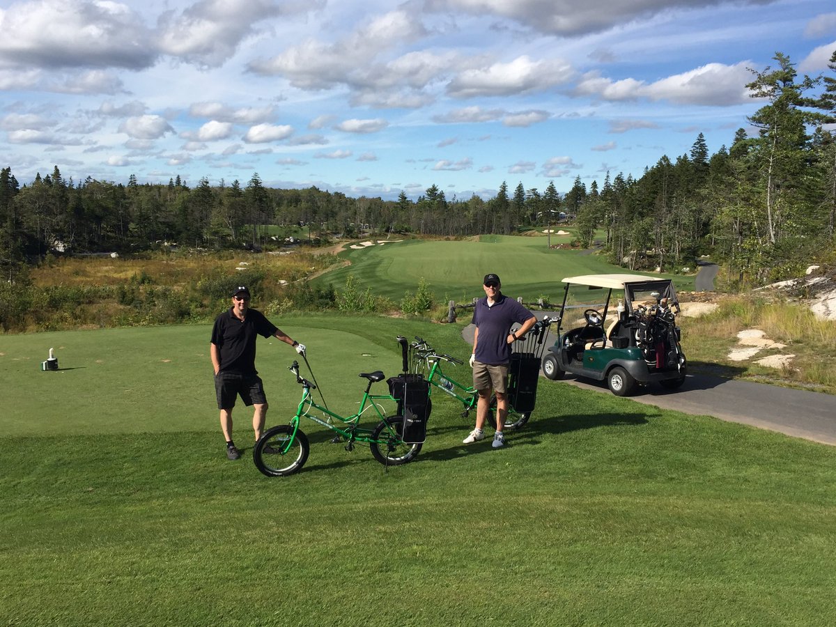 andrewdb101's tweet photo. Brian and I combining golf and biking. What an awesome experience. Can't wait to do it again!! #livebrunello @linksatbrunello https://t.co/msyCauaxCL