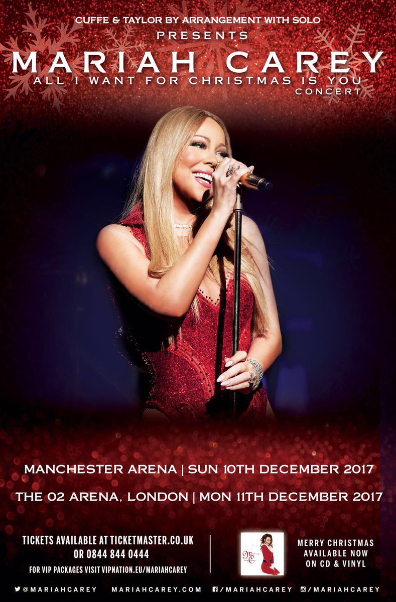 MariahCarey's tweet photo. Honey B. Fly pre-sales are starting now for the 'All I Want For Christmas' UK shows! Get your tickets now @ https://t.co/IdiCFTMHvr https://t.co/wcUVHLN4UC