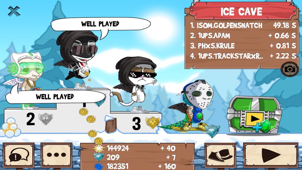 SolSistah_'s tweet photo. Get on my level, son! #funrun2 #Adam #Krule #TrackStarXRob https://t.co/Mjrw1ndYbV