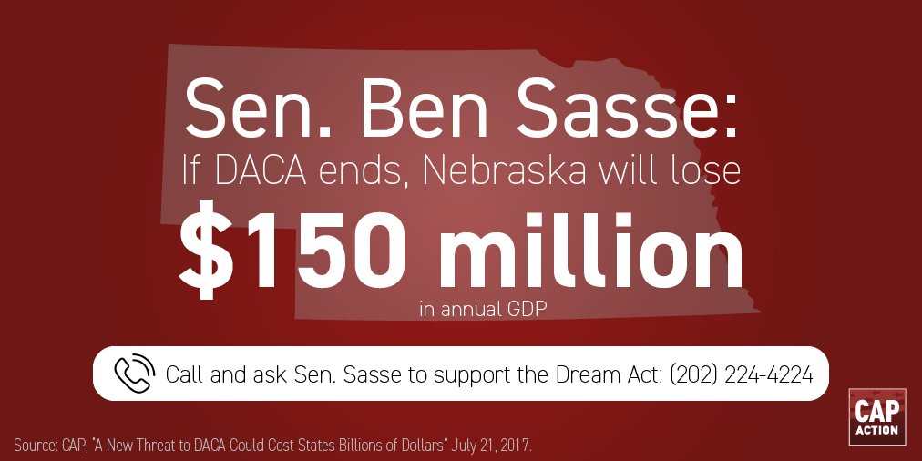 samiabdou's tweet photo. #DACA repeal = 3,275 NE DREAMers subject to deportation. @BenSasse, Reject nativism. Support #DreamAct https://t.co/tcumExsTsL