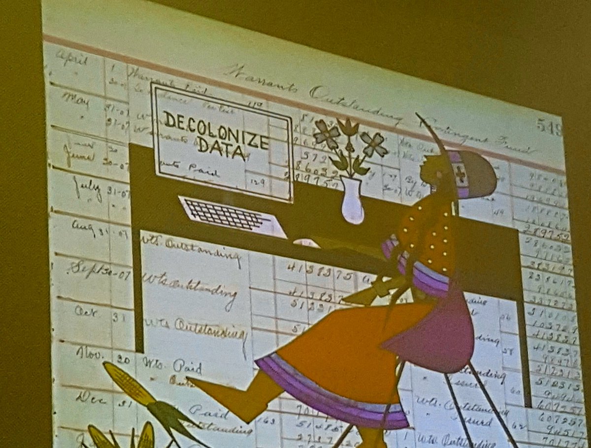 RawiriDMJ's tweet photo. #DecolonizeData Abigail 
Echo-Hawk. Urban Indian Health Institute. #DSov https://t.co/EoNVioVajX