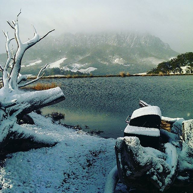 EaglesNest4U's tweet photo. Snowing as low as 100m in #Tasmania in September! #stormhour #wildweather #magicalsnow #mtRoland #tasmaniasnorthwest https://t.co/uRveE8ooYa