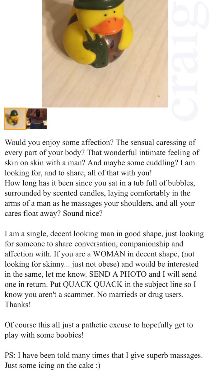 Hareega_Blog's tweet photo. And the weirdest #Craiglist ad for Sioux Falls today goes to #WeirdAd https://t.co/zwLgxuCIEn
