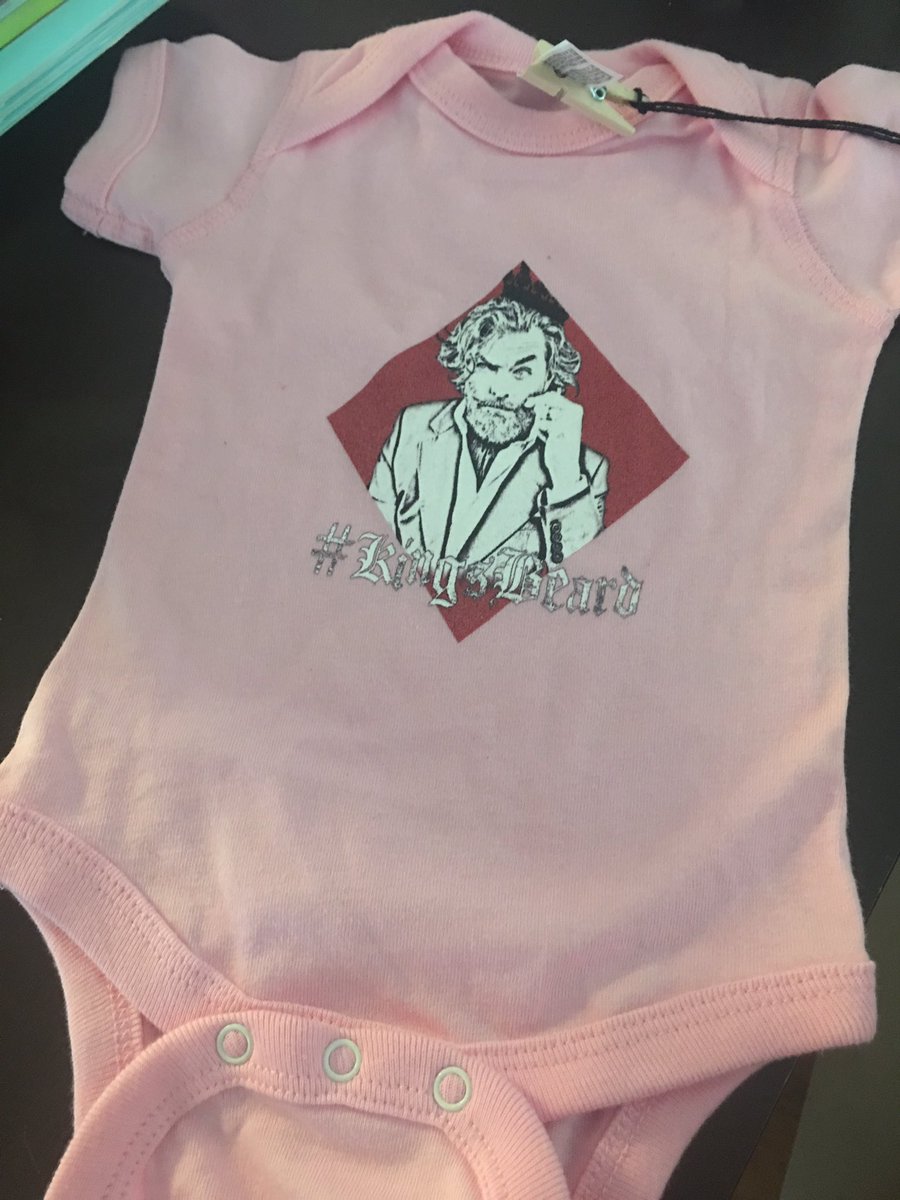 missmanders3's tweet photo. My favorite gift from my baby shower. I can't wait to put her in this #kingbeard @Omundson 😍😍😍 https://t.co/pRJem7D5OM