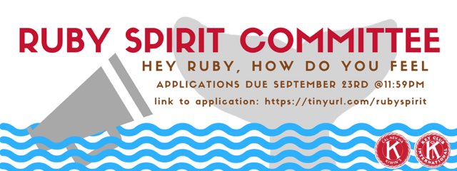 kiwinsruby's tweet image. HEY RUBY HOW DO YOU FEEL ?! Do you want to be apart of the Ruby Spirit Committee ?? APPLY NOW at tinyurl.com/rubyspirit