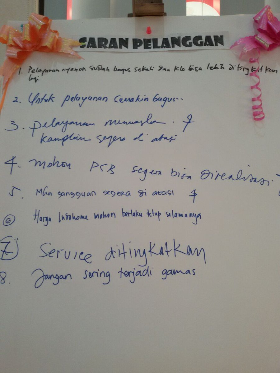 Muliakw's tweet photo. Voice Of Customer For an increase in the service @_funtastic5_ #HariPelangganIndihome #ExellenceNgawi #MNTREG5 #DATELNWI https://t.co/tuaiYv8KBG