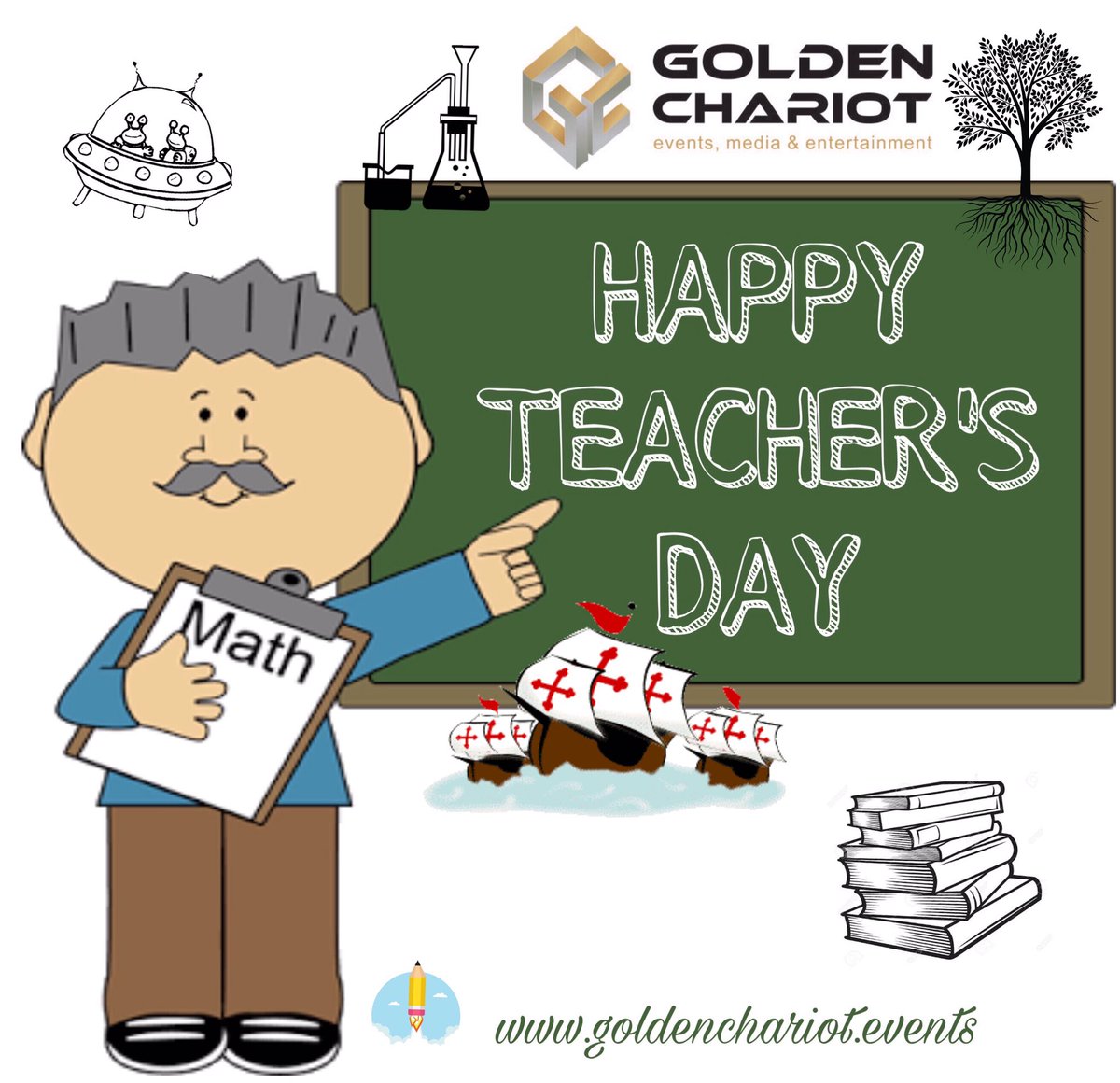 GoldenChariot3's tweet photo. Happy Teacher's Day! #TeachersDay #teamwork #mentors.@GoldenChariot3 https://t.co/pF35tlFG1l