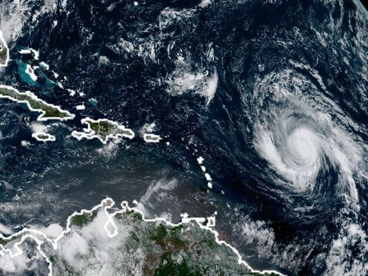 wfaa's tweet photo. All eyes on Hurricane Irma as storm hits Category 4 https://t.co/6OtGJhR0zY https://t.co/I9NEbRWdkY