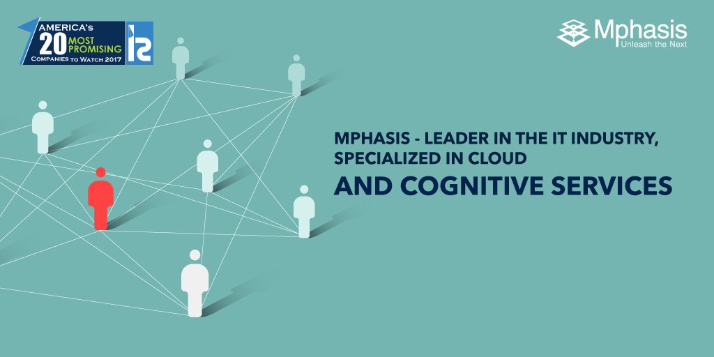 Mphasis's tweet photo. We’ve been named as one of America's 20 Most Promising Companies To Watch, 2017! To know more, click here: https://t.co/Rq0RRyxqdB https://t.co/Kh6W5opVd8