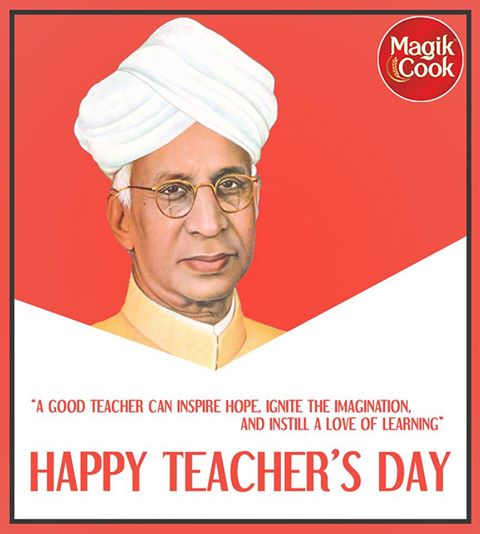 MagikCook's tweet photo. A good teacher can inspire hope,ignite the imagination,and instill a love of learning. "HAPPY TEACHER'S DAY" #MagikCook https://t.co/IvB7tnvSM1