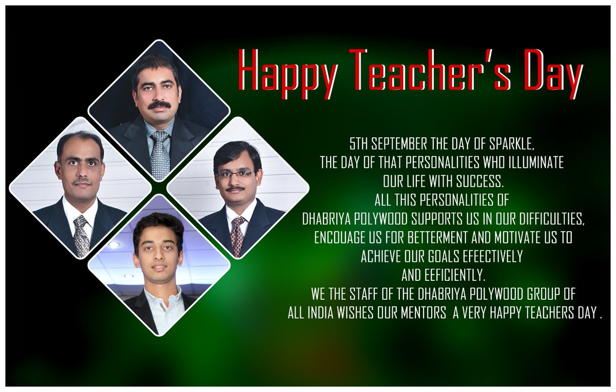 DPLdynasty's tweet photo. Wish You All A Very Happy Teacher Day!!!! https://t.co/eTrcqgrHn4
